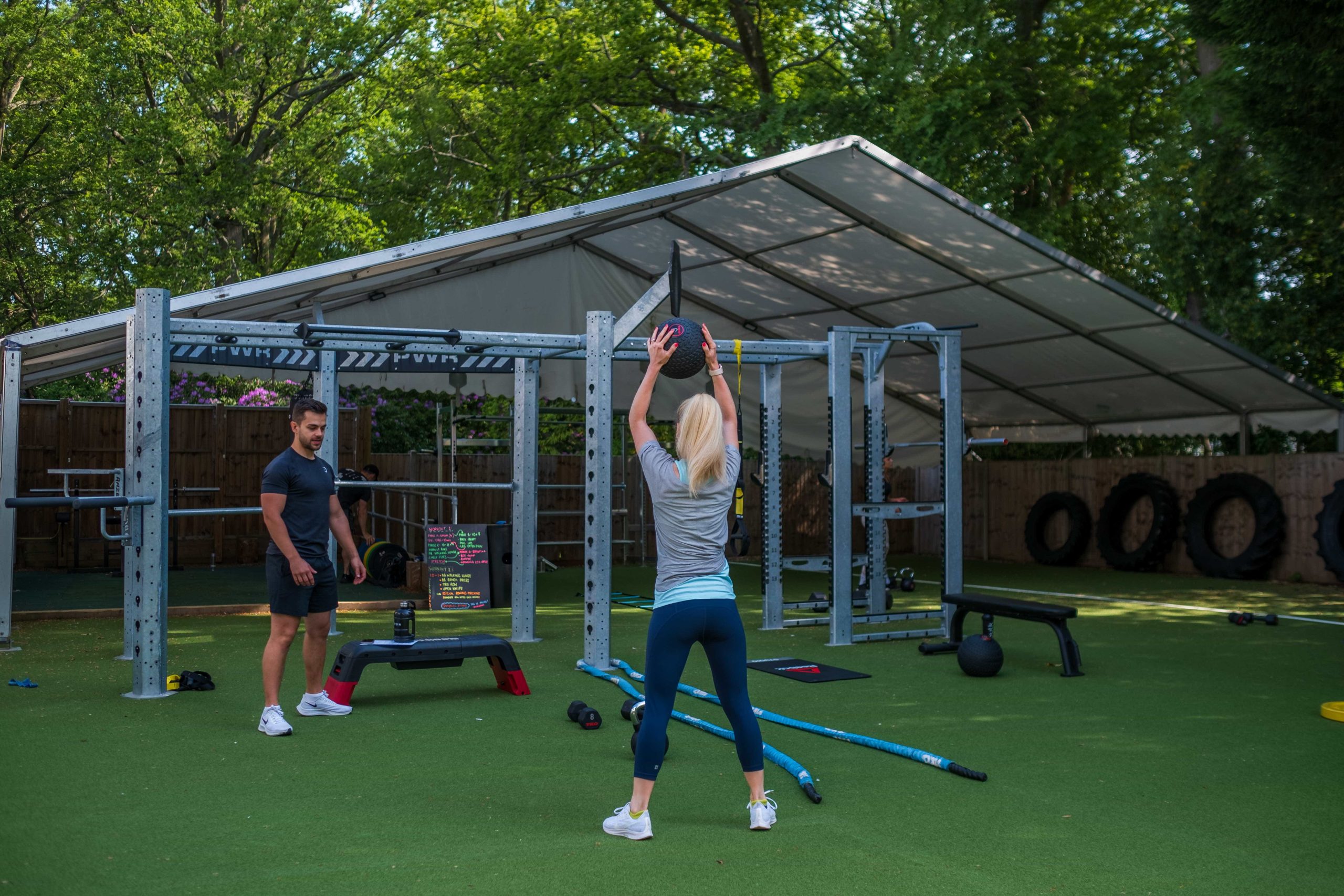 Outdoor Gym area at St George's Hill Lawn Tennis Club Surrey