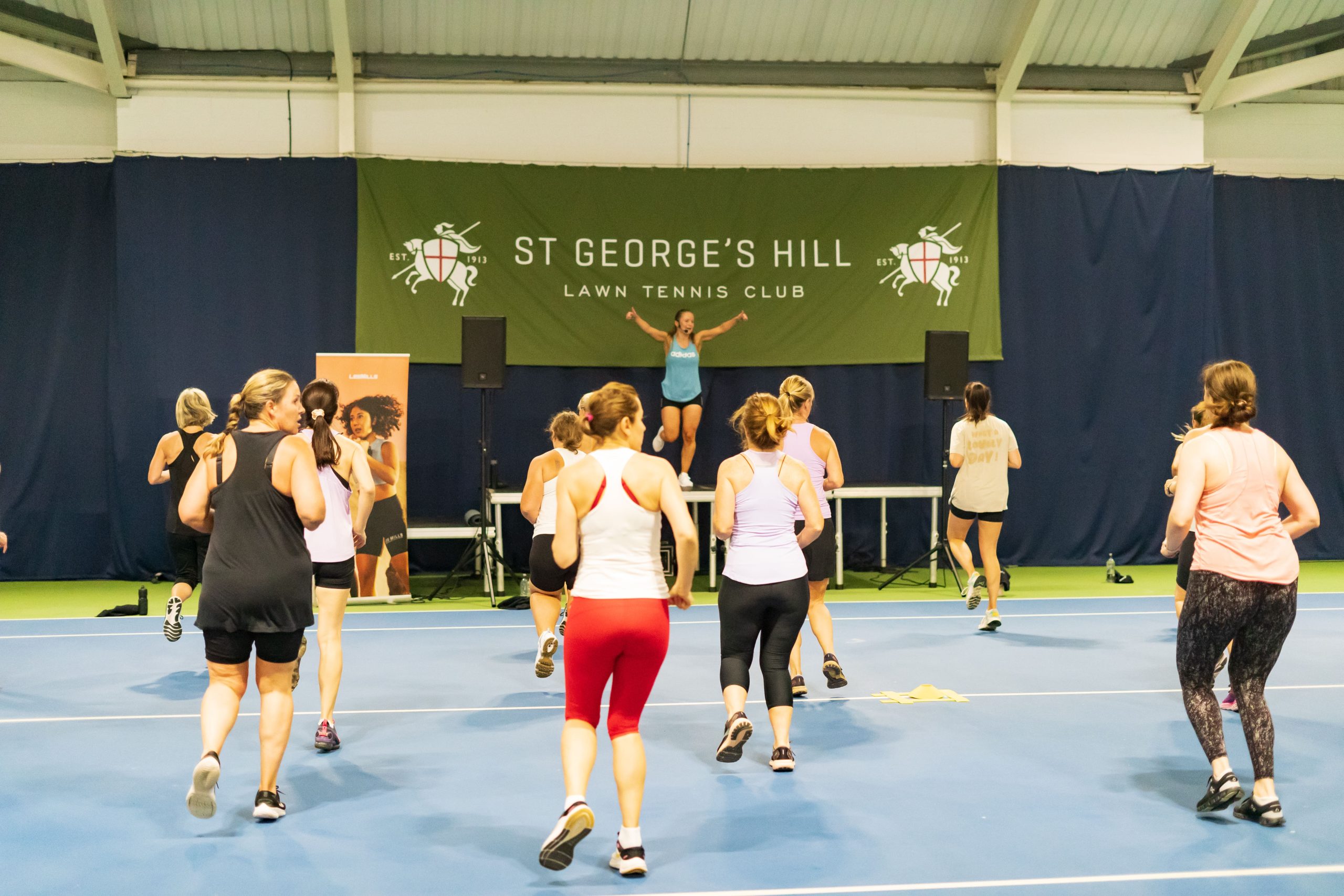 Zumba classes at St George's Hill Lawn Tennis Club Surrey